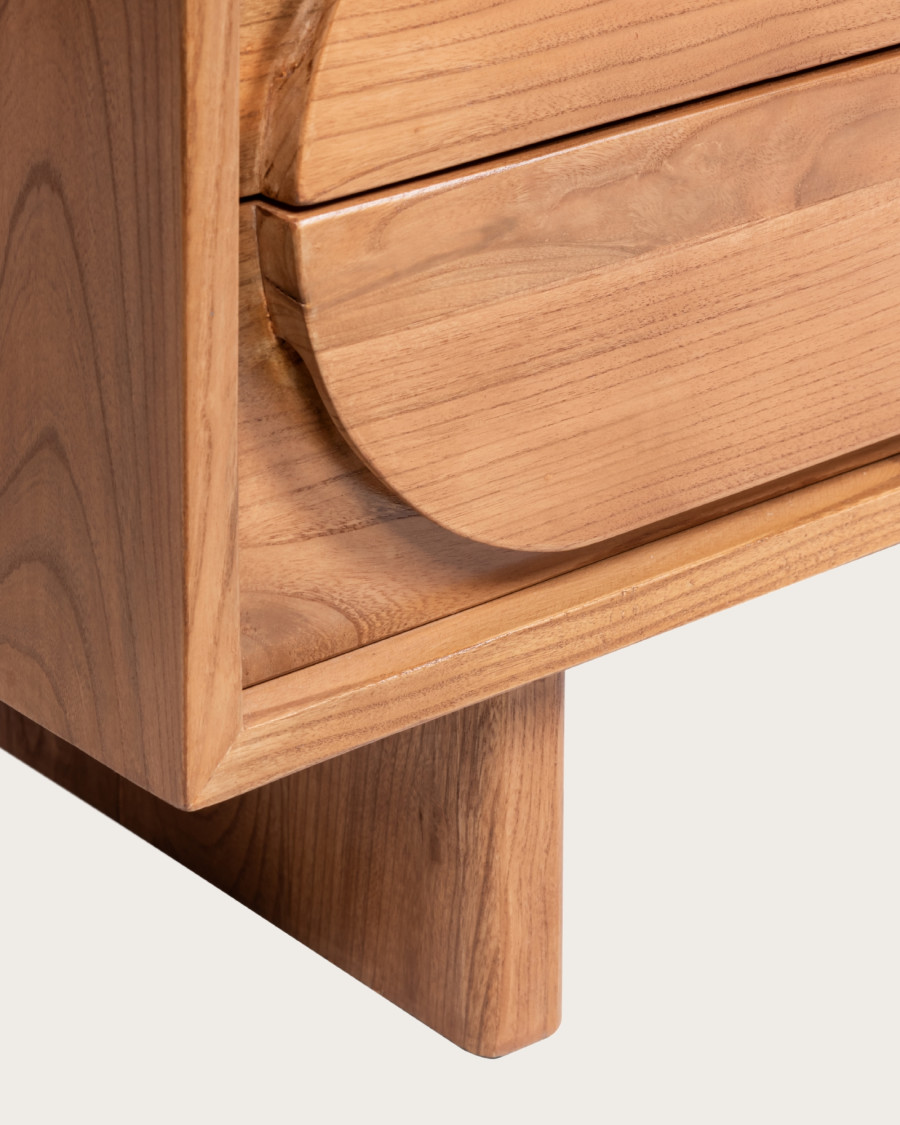 170 cm massief teakhouten tv-meubel