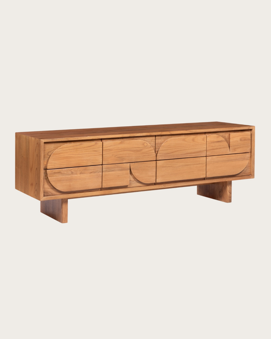 Mobile porta TV in legno massello di teak da 170 cm Mobile porta TV in legno massello di teak da 170 cm