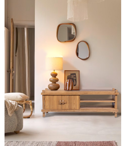 Nara - Fernsehschrank aus Teakholz 150 cm