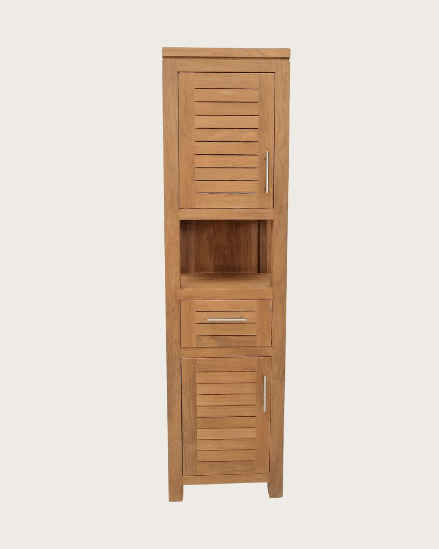 Oasis - Badezimmersäule aus massivem Teakholz