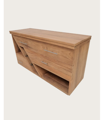 Diva - Teakholz-Badezimmerschrank 145 cm