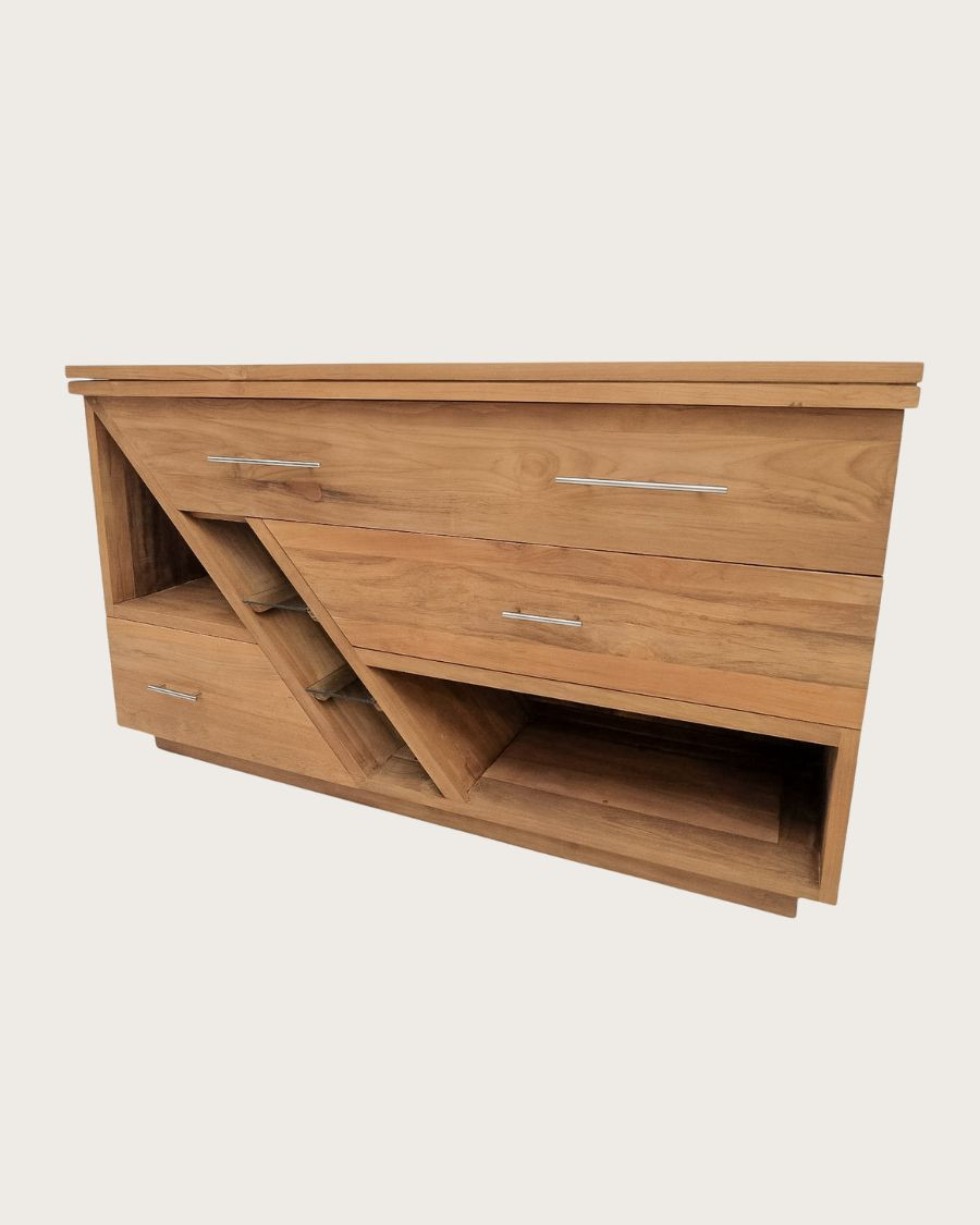 Diva - Teak bathroom cabinet 145 cm