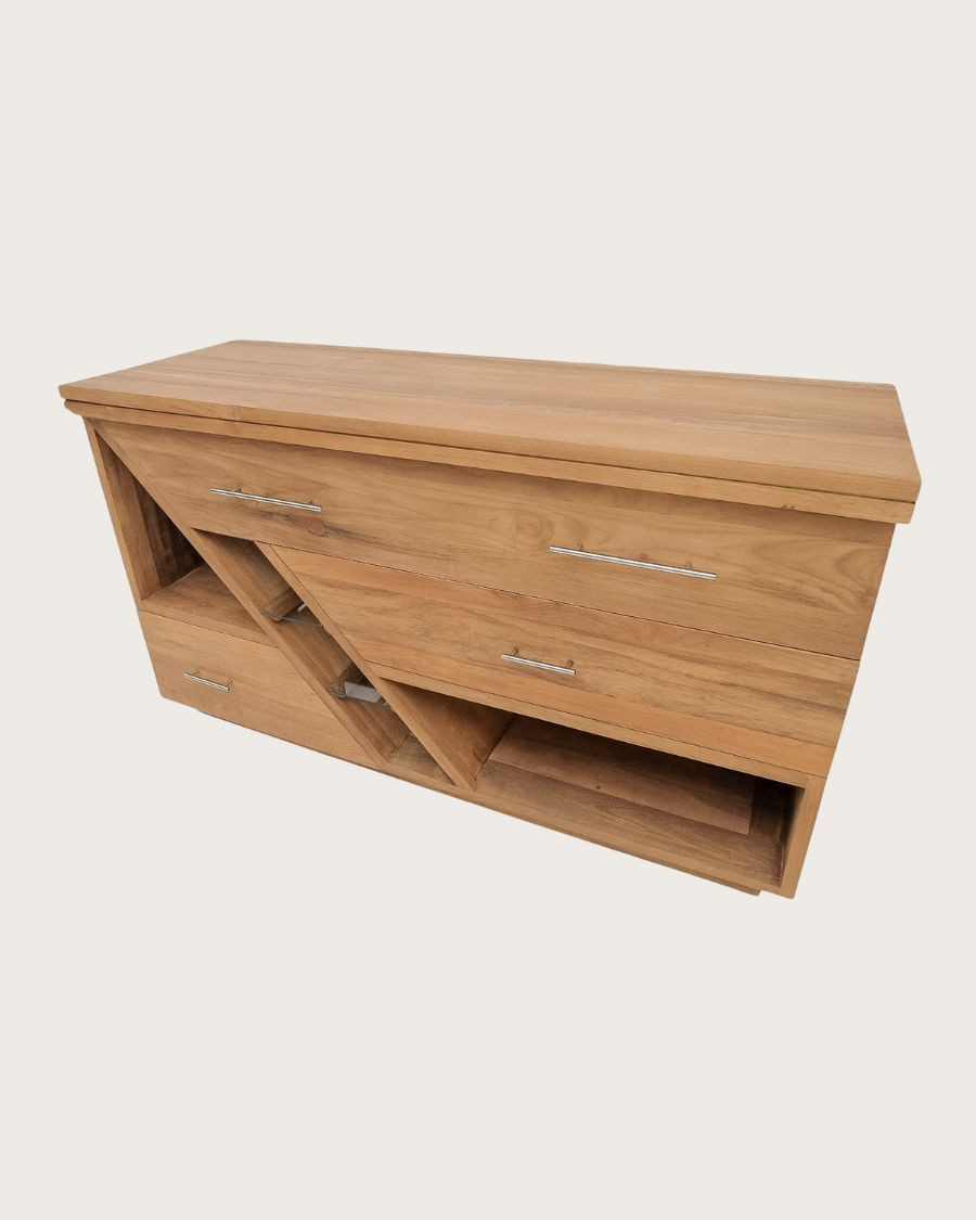 Diva - Teak bathroom cabinet 145 cm