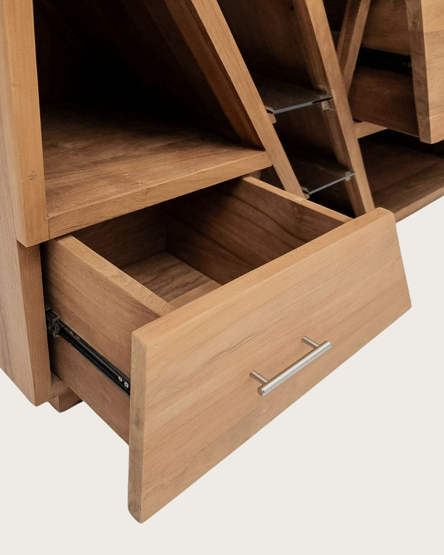 Diva - Teak bathroom cabinet 145 cm