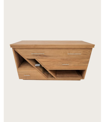 Meuble salle de bain en teck 145 cm