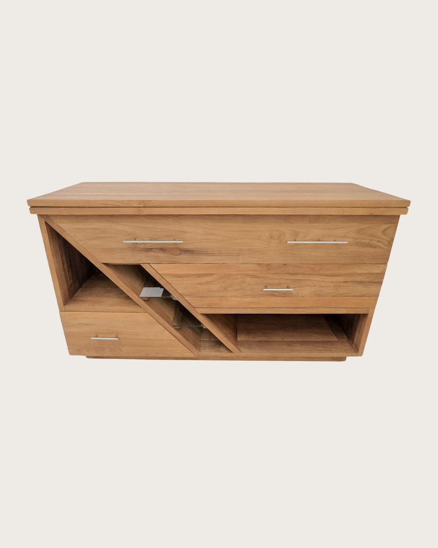 Diva - Teak bathroom cabinet 145 cm