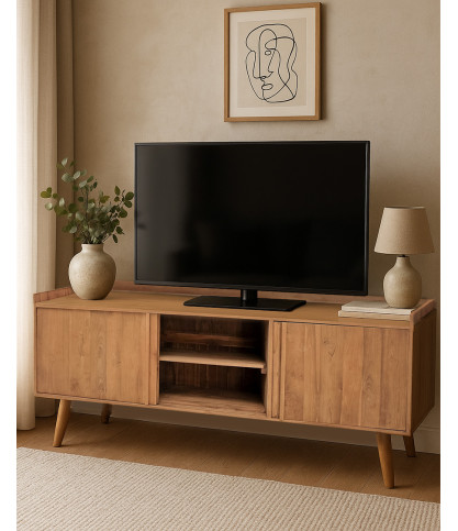 Brume – 196 cm großer TV-Schrank aus Holz