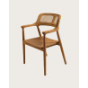 Sienne - Chaise en teck avec détail rotin
