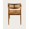 Sienne - Chaise en teck avec détail rotin