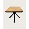Sun - Table repas en teck massif motif soleil L200 cm 10 pers.