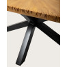 Sun - Table repas en teck massif motif soleil L200 cm 10 pers.