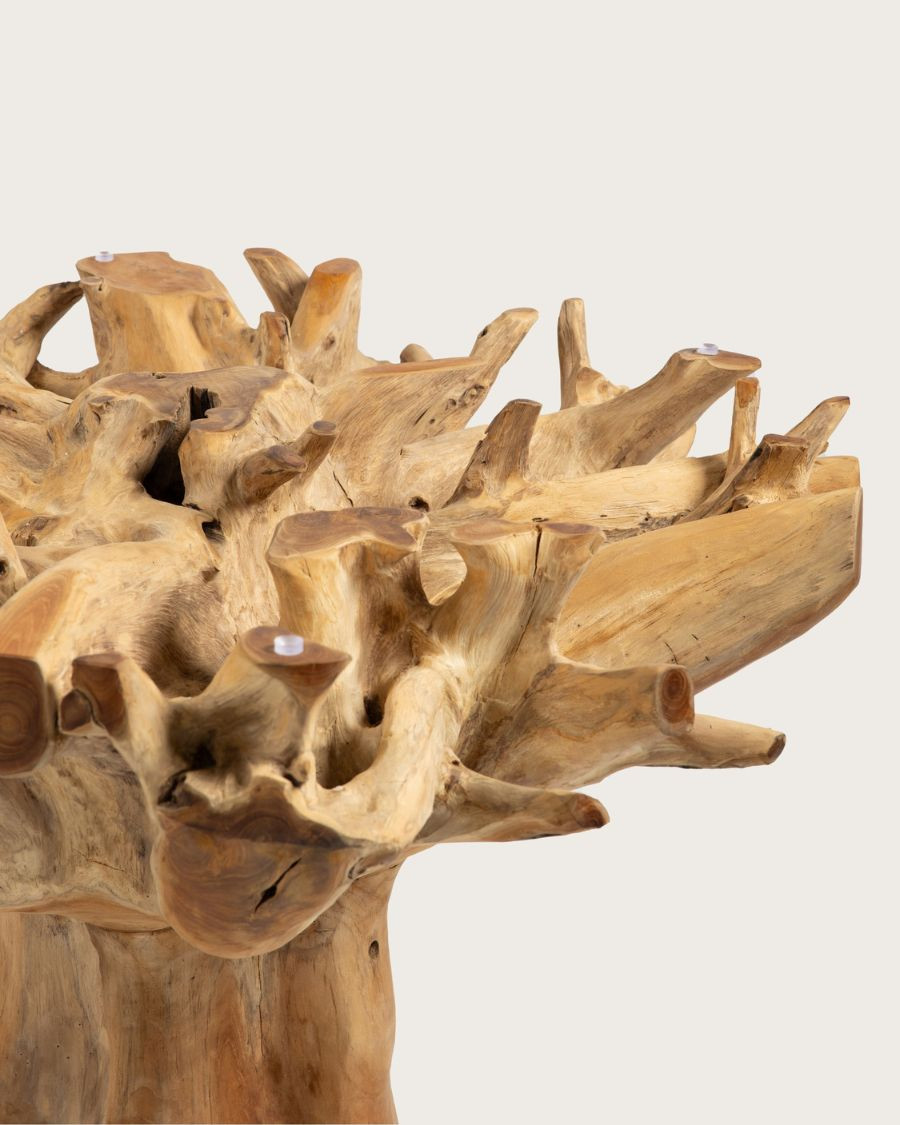 Forest - Table de jardin en bois brut de teck