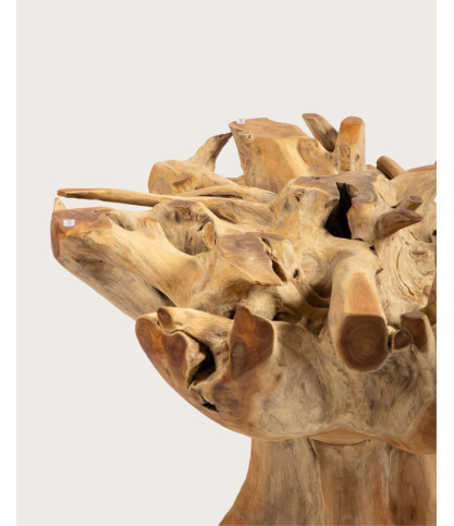 Forest - Table de jardin en bois brut de teck sans le plateau de verre