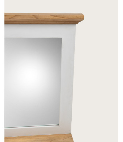 Inda - Specchio da parete rettangolare in legno massello