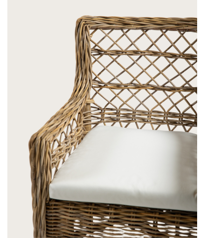 Asana - Sillón de jardín de ratán
