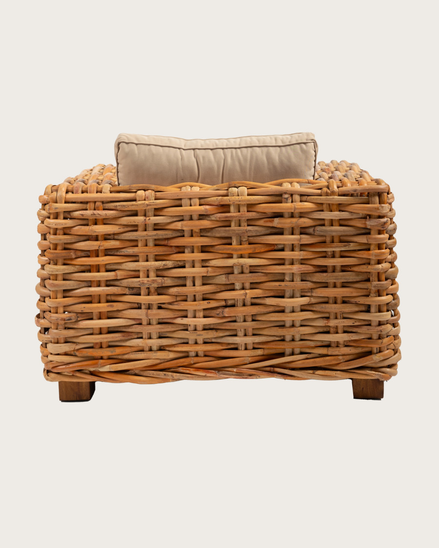 Weaverly - Poltrona da giardino in rattan intrecciato