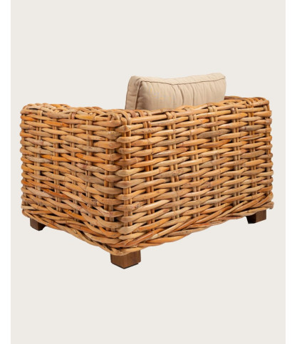 Weaverly - Geflochtener Rattan-Gartensessel