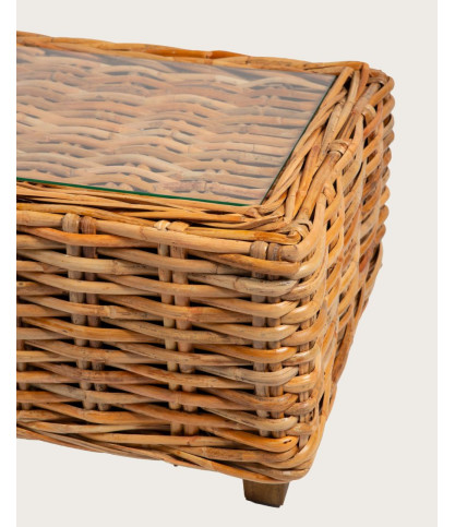 Weaverly - Couchtisch aus geflochtenem Rattan