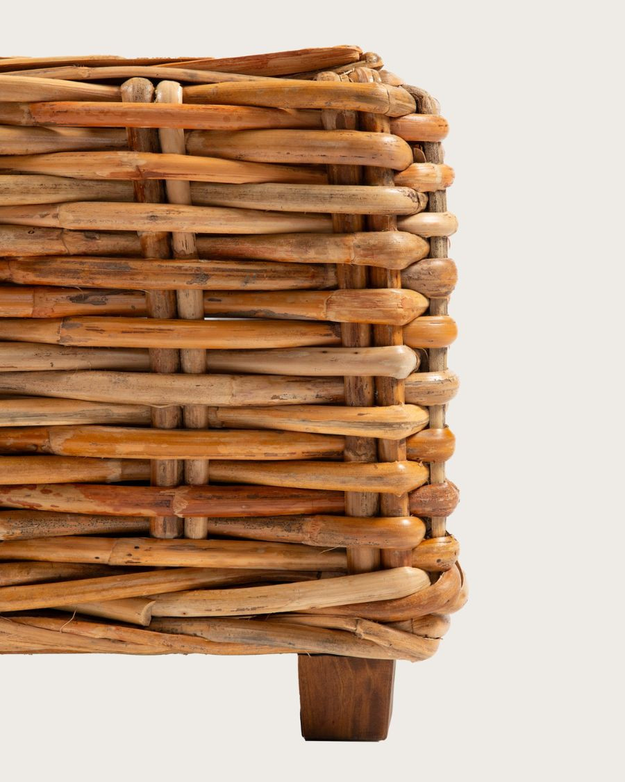 Weaverly - Table basse en rotin tressé