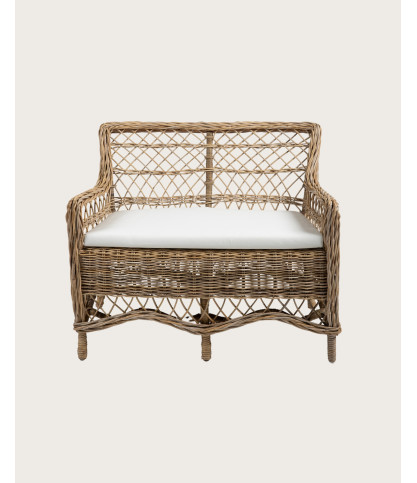 Asana -  Canapé-Fauteuil de jardin en rotin