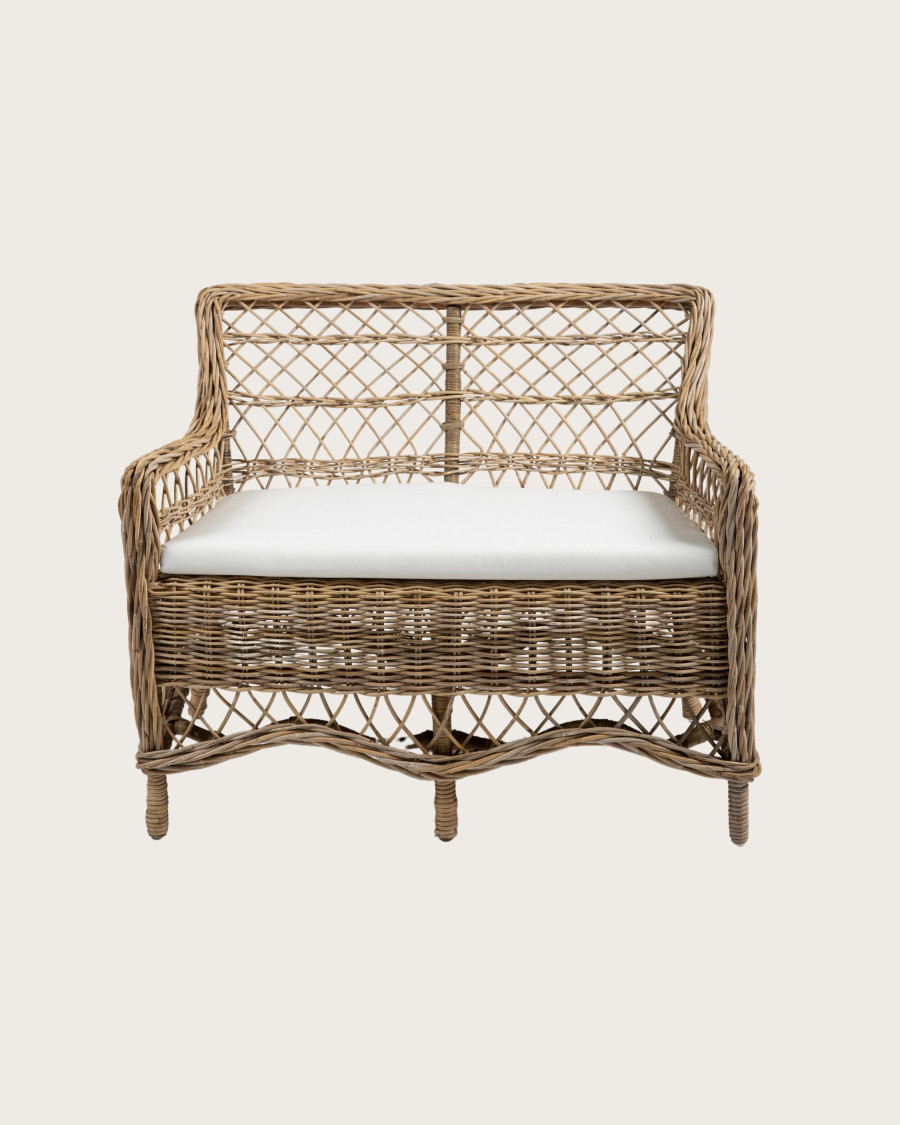 Asana - Gartensofa aus Rattan