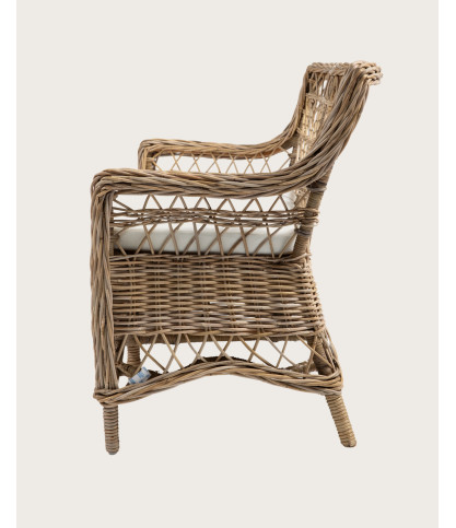 Asana -  Canapé-Fauteuil de jardin en rotin