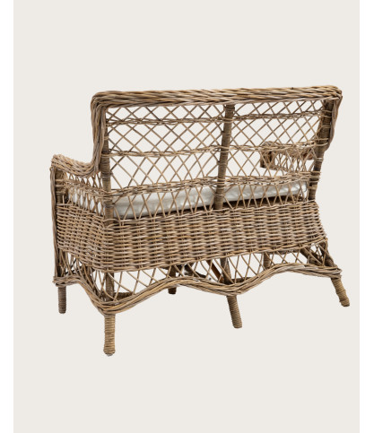 Asana - Gartensofa aus Rattan