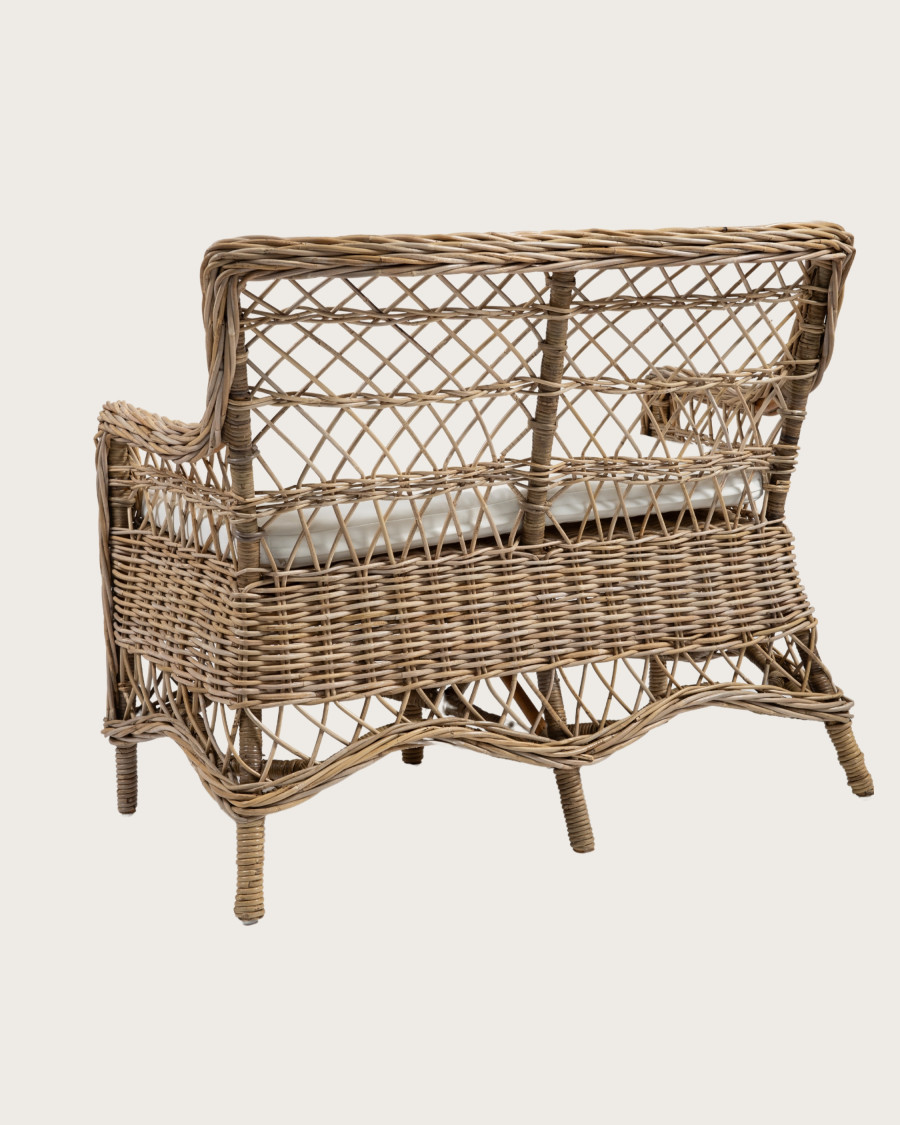 Asana -  Canapé-Fauteuil de jardin en rotin