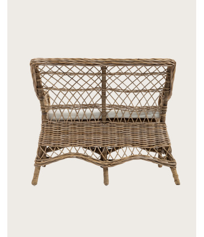 Asana -  Canapé-Fauteuil de jardin en rotin
