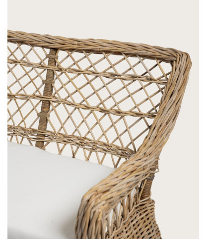 Asana -  Canapé-Fauteuil de jardin en rotin