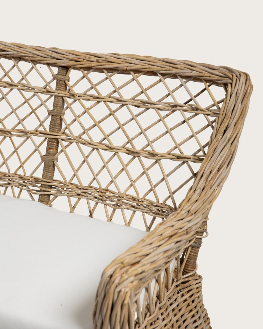 Asana -  Canapé-Fauteuil de jardin en rotin