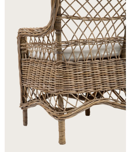 Asana -  Canapé-Fauteuil de jardin en rotin