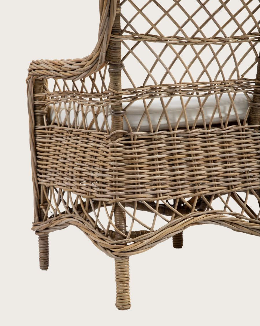 Asana -  Canapé-Fauteuil de jardin en rotin