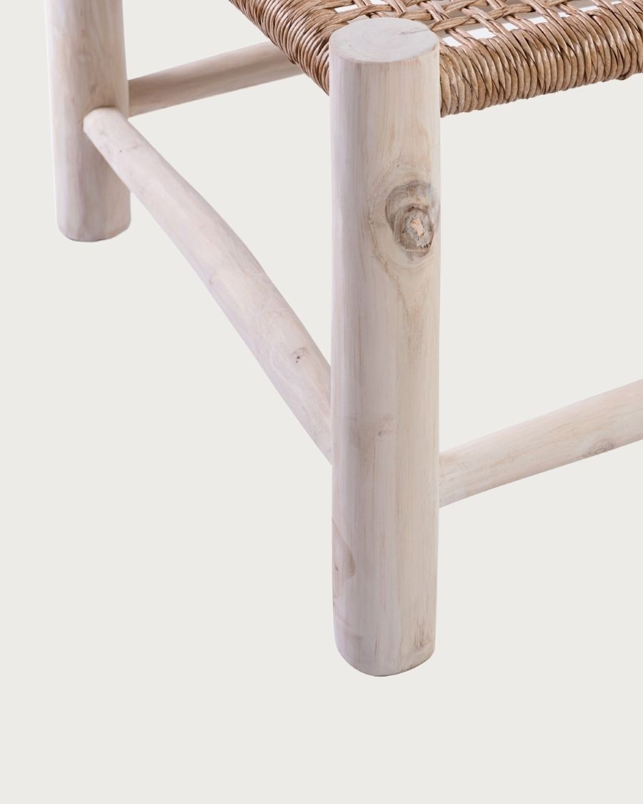 Jaya - Salontafel van teakhouten takken en touw