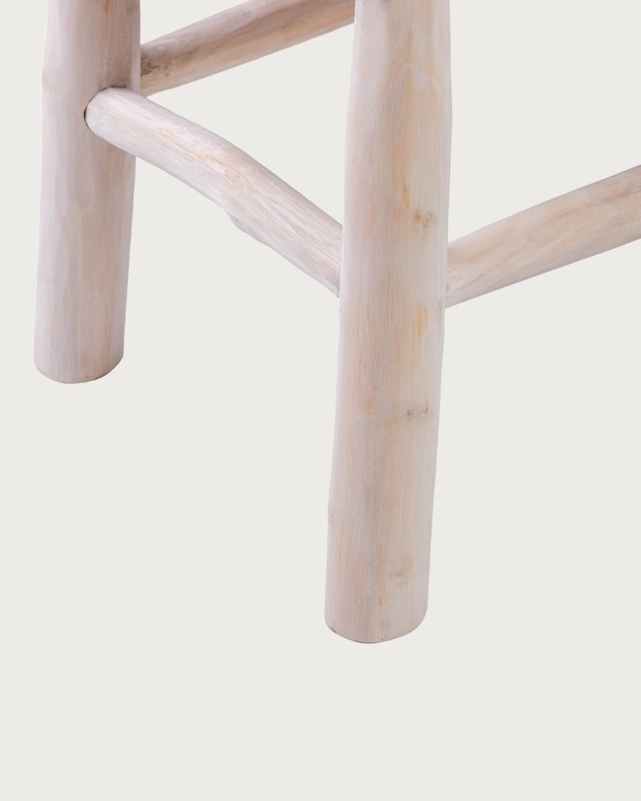 Matra - Banc en branches de teck et de jacinthe d'eau