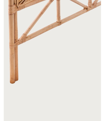Rimba - Kopfteil aus Rattan "Blatt"