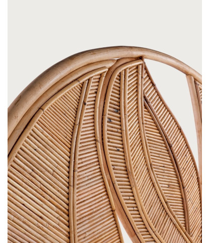 Rimba - Kopfteil aus Rattan "Blatt"