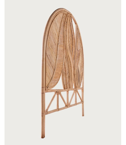 Rimba - Testiera in rattan "Foglie" 160 cm