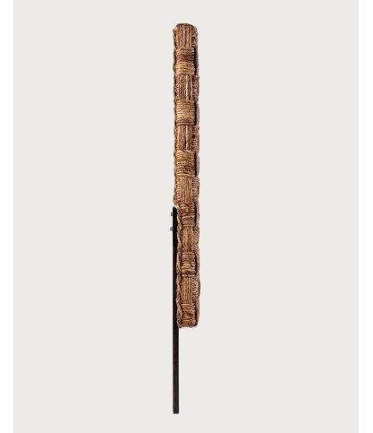 Nest - Handwoven Water Hyacinth and Mahogany Headboard