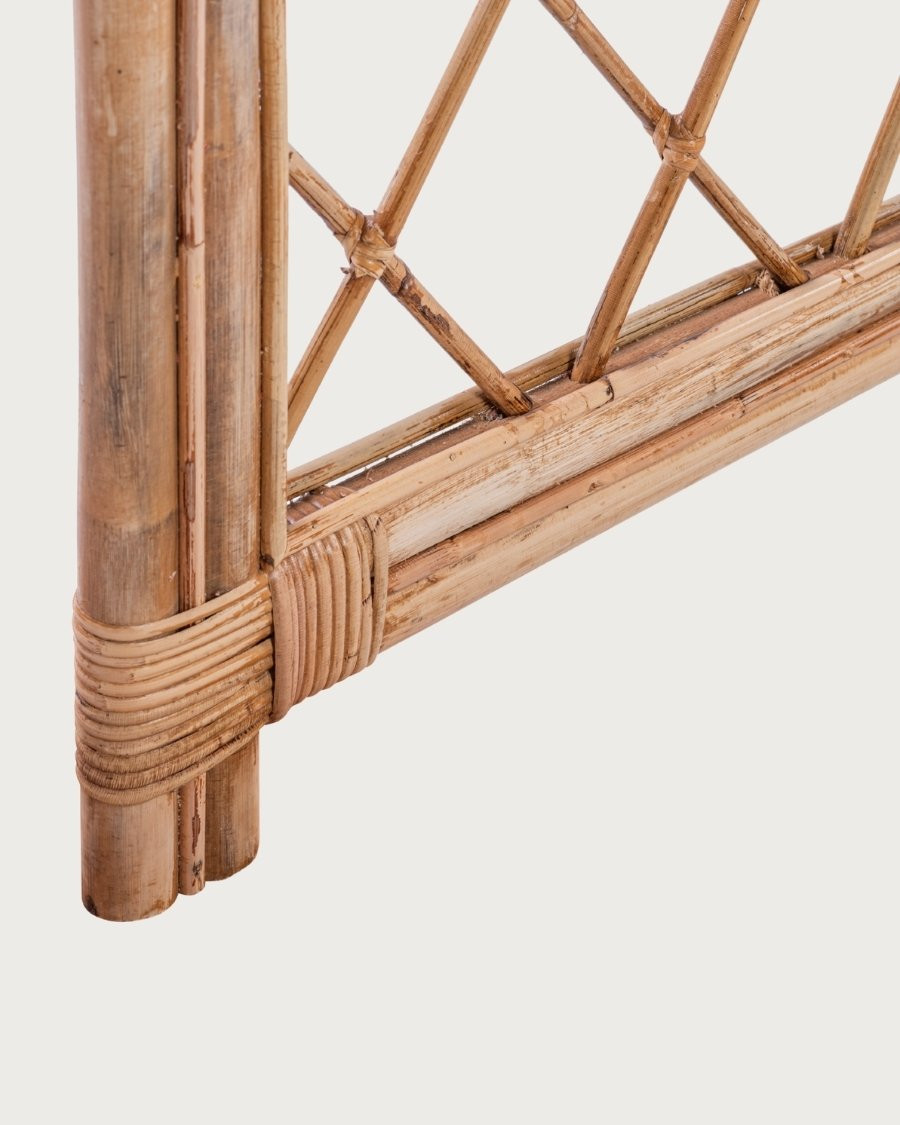 Také - Cabecero rectangular de ratán de 150 cm