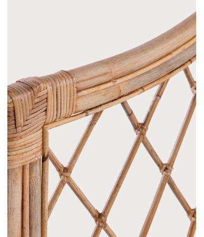 Také - Cabecero rectangular de ratán de 160 cm