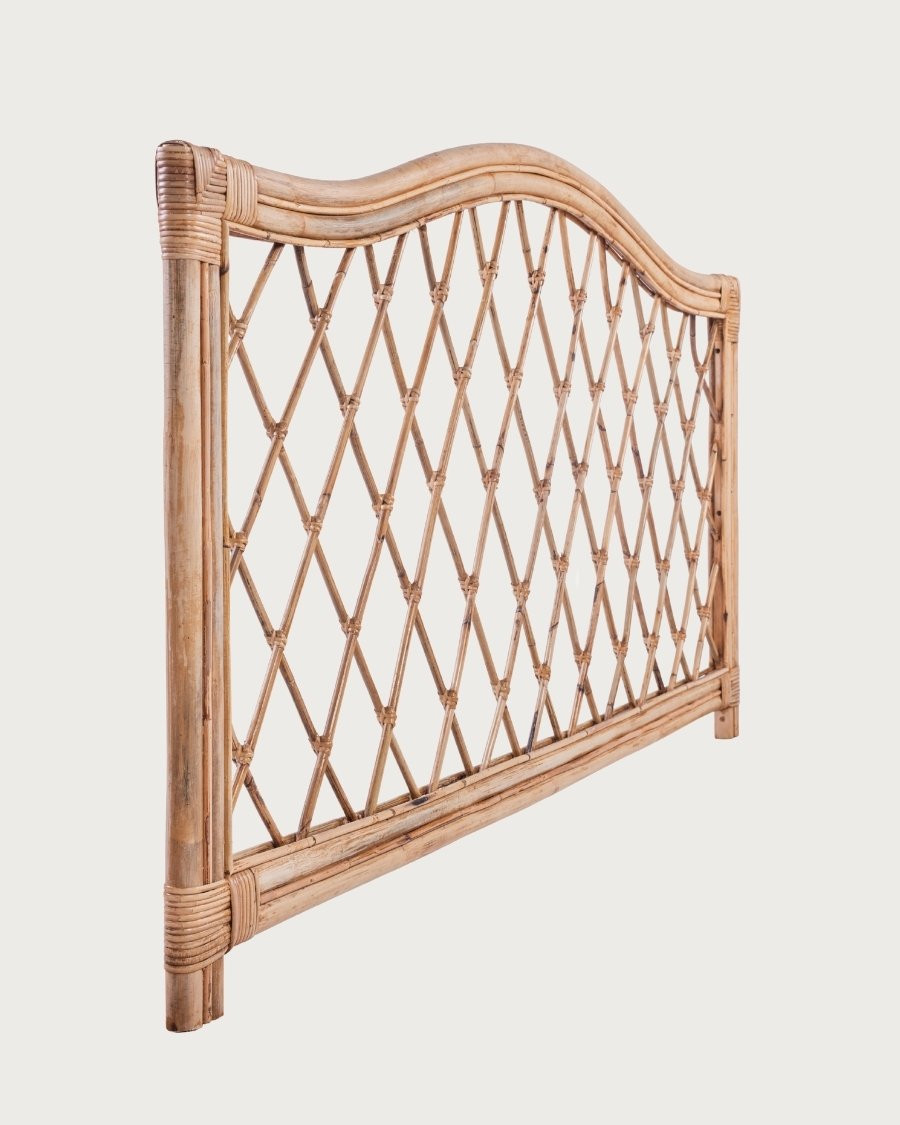 Také - Cabecero rectangular de ratán de 150 cm