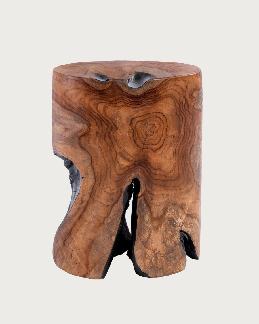 Ora - Tabouret en bois de teck
