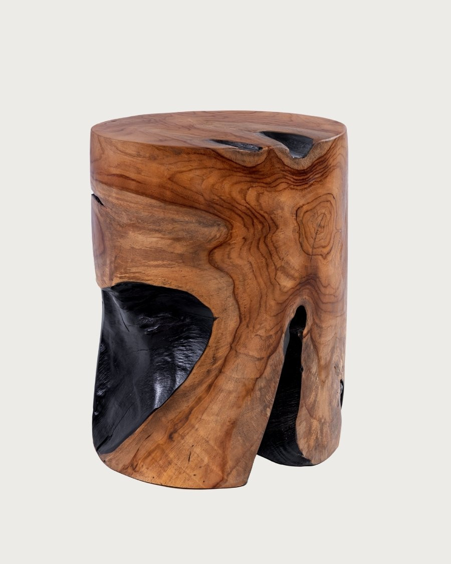 Ora - Tabouret en bois de teck