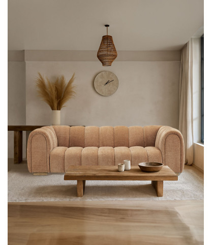 Cara – 3-Sitzer-Sofa aus Bouclé-Stoff