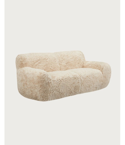 Teddy - 2-Sitzer-Sofa aus Schaffell-Imitat
