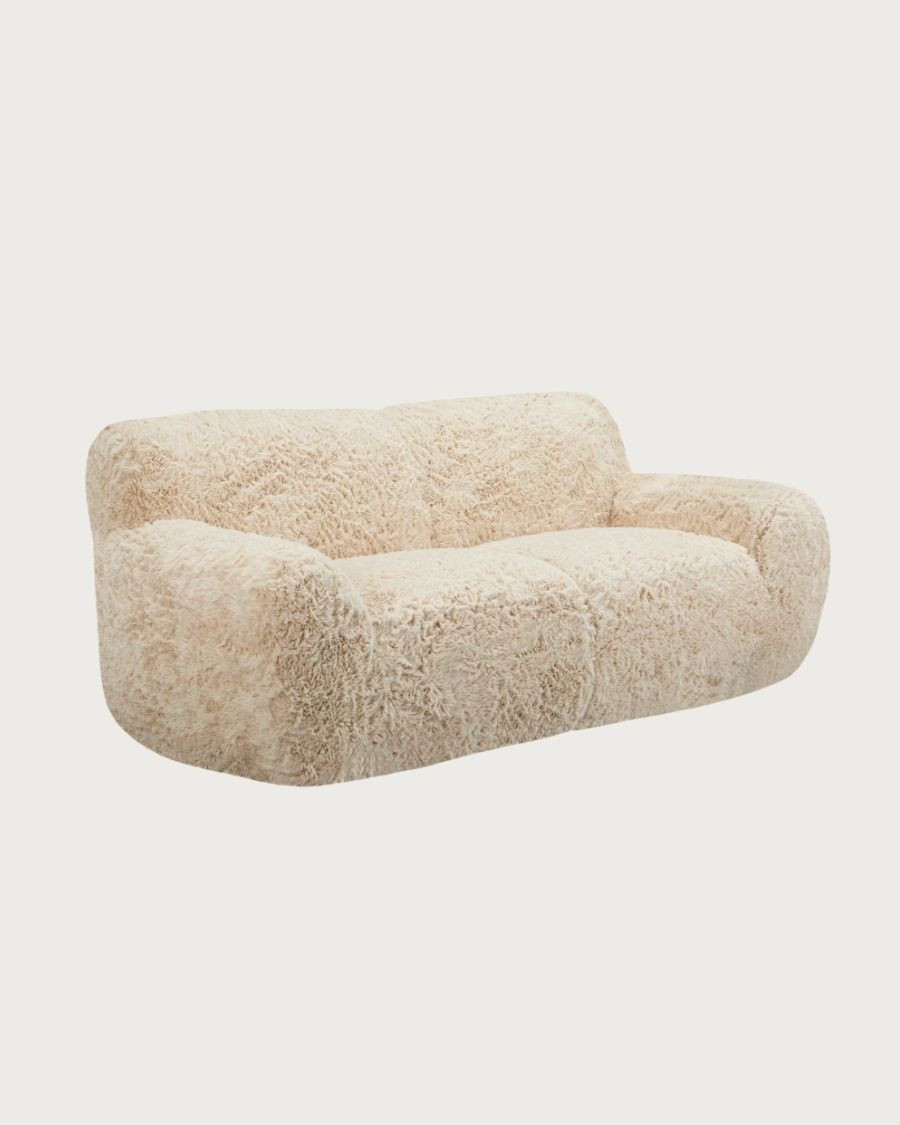 Teddy – 2-Sitzer-Sofa mit Bezug aus Kunstschaffell