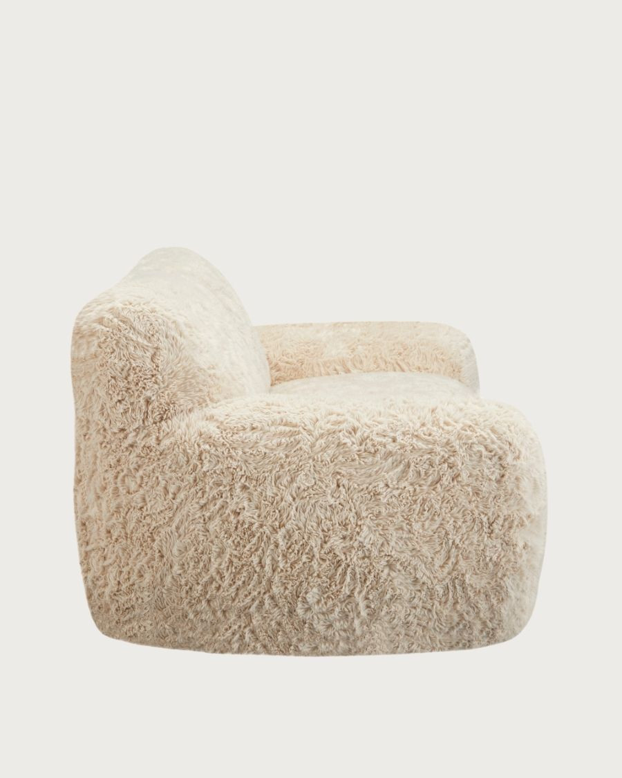Teddy – 2-Sitzer-Sofa mit Bezug aus Kunstschaffell