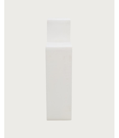 Noa - Solid Mango Wood Shelf with White Structure and Sculptural Design