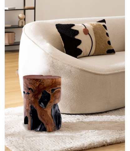 Taburete Ora de madera de teca